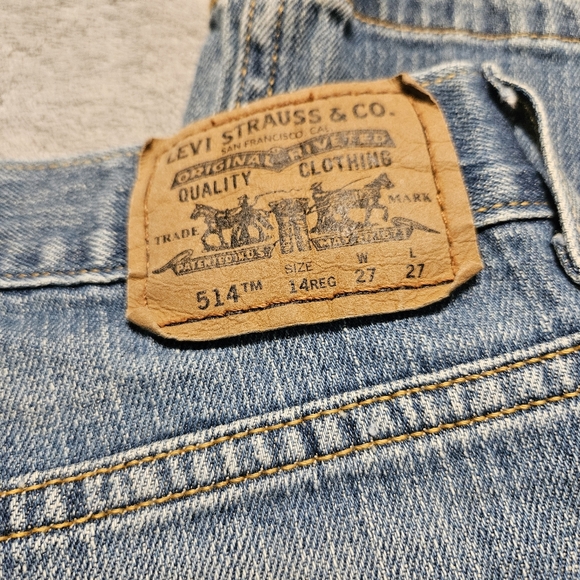 Levi's Women's 514 Slim Straight Denim Jeans Size 27 - Picture 5 of 9